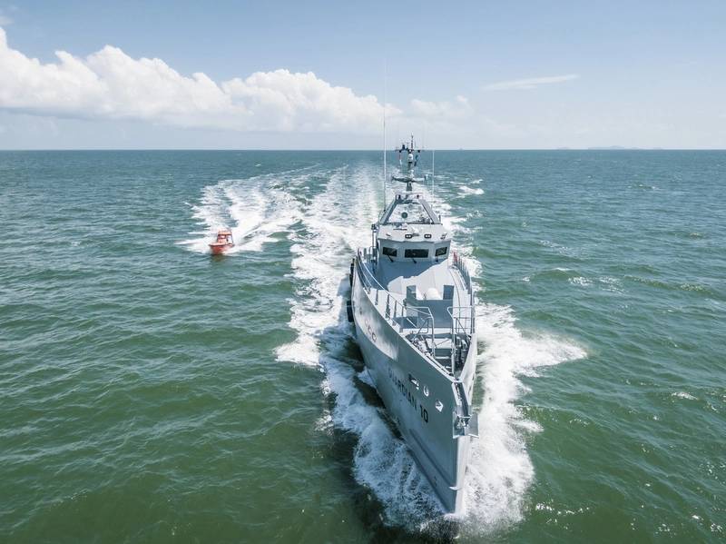 ナイジェリア沖のDamen Patrol船
