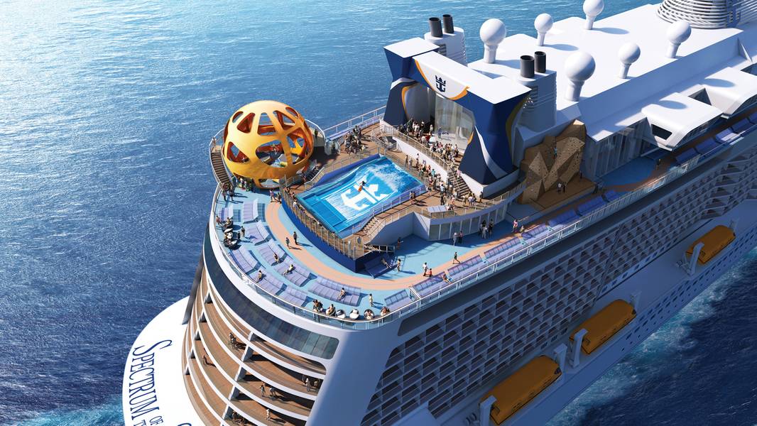 Das Spektrum der Meere der Karibik, Heckansicht .. Foto: Royal Caribbean International