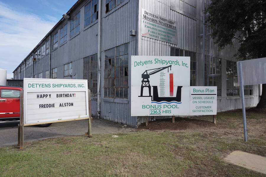 Detyens Shipyards comparte su éxito con los empleados con, entre otras cosas, un grupo de bonificación anual para todos basado en el desempeño. (Foto: Eric Haun)