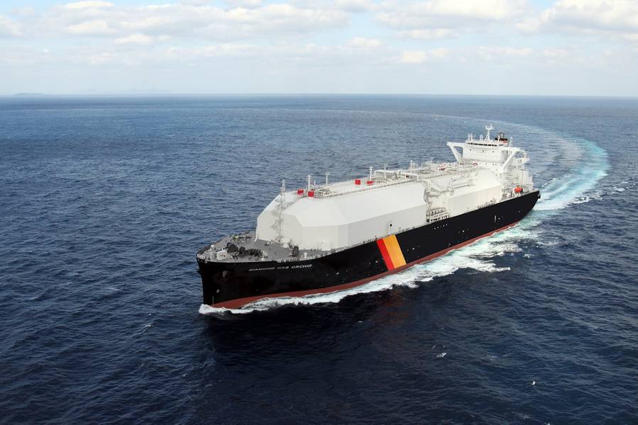 Diamond Gas Orchid se construyó en el Astillero de Nagasaki en Japón (Foto: NYK)