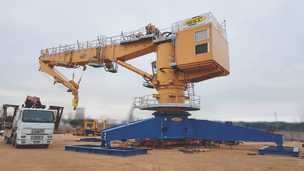 Die Lieferung des Hauptkrans HR 2050 / 35-2BJ von Heila Cranes zur Installation auf dem Polarforschungsschiff Sir David Attenborough wird in Kürze erwartet. (Foto mit freundlicher Genehmigung von Heila Cranes SpA)