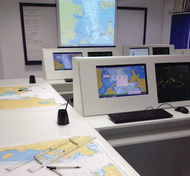 ECDIS Simulator. الصورة: ICN