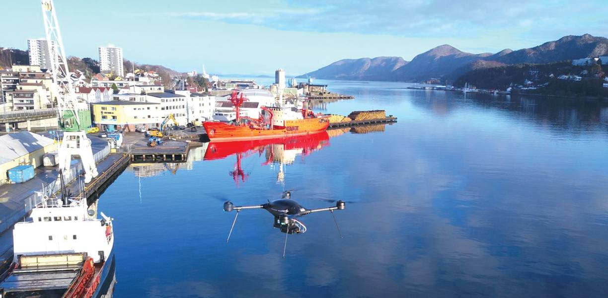 Imagem: Autoridade marítima norueguesa / nórdico não tripulado (zangão)