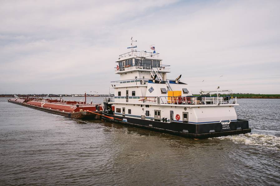 Inland Pushboat und Barge. Quelle Kirby Corporation