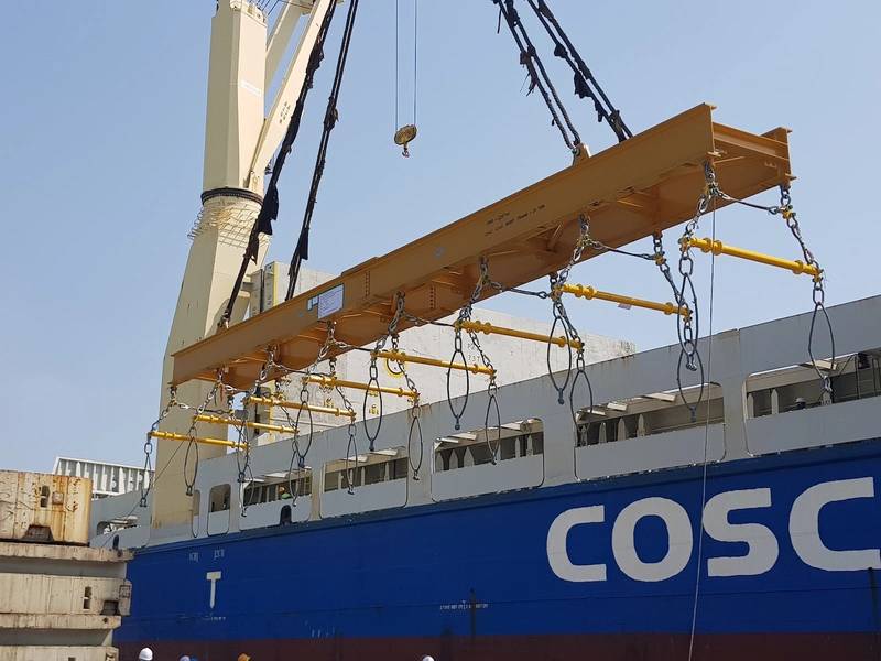 Η Modulift έστειλε δύο εξέδρες για την εκφόρτωση και την εκφόρτωση στην Κορέα και την Ταϊλάνδη αντίστοιχα. (Φωτογραφία: Modulift)