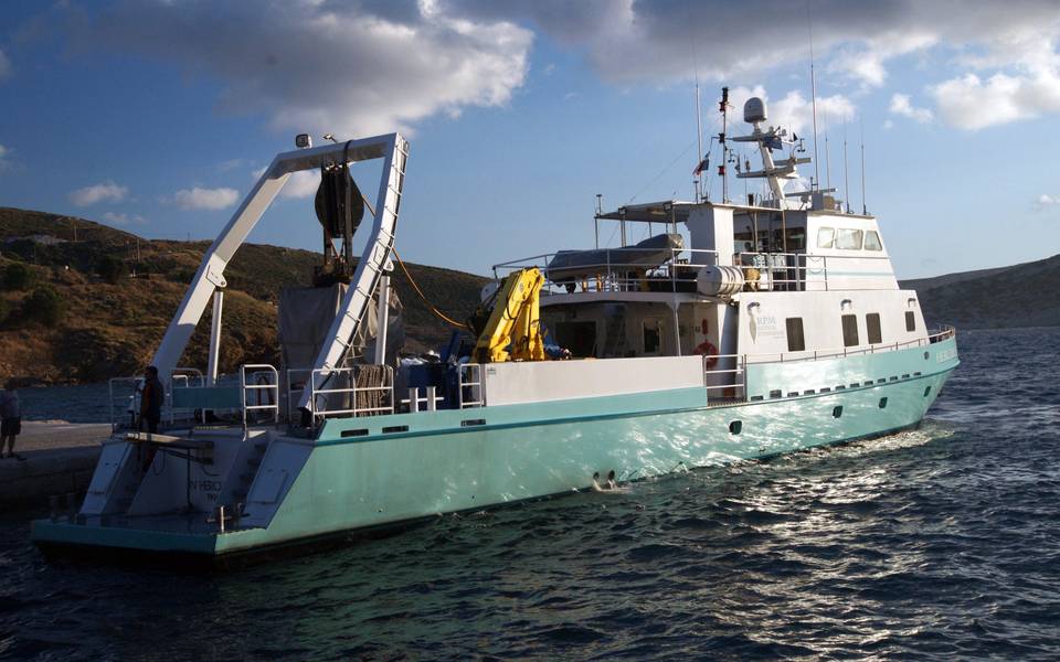 Navio de pesquisa científica da RPM Nautical Foundation RV Hercules (Foto por Vasilis Mentogianis / RPM Nautical Foundation)