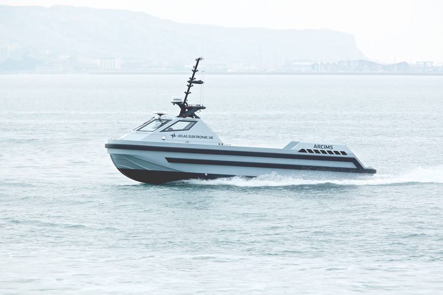 Projeto MAXCMAS, uma parceria entre a Rolls-Royce, a LR, a Warsash Maritime Academy, a Queen's University Belfast e a Atlas Elektronik UK. (Foto cedida por Rolls-Royce)