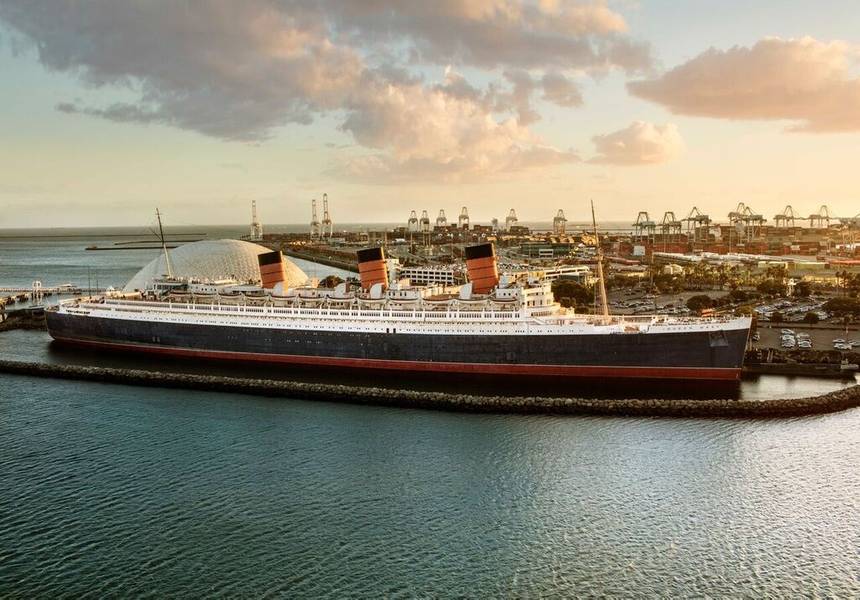 Queen Mary angedockt in Long Beach, Kalifornien (Foto: Urban Commons)