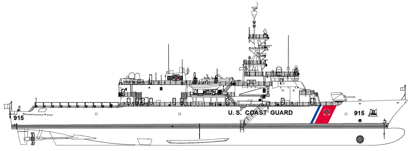 Uma renderização do cortador de patrulha offshore