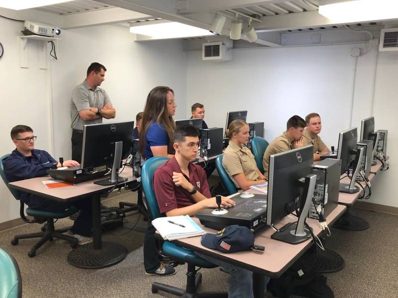 Uma sala de aula de DP em uso no TAMUGcampus (CREDIT: Texas A&M)