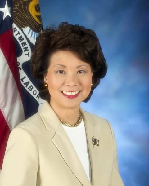 elaine Chao，美国DOT秘书（CREDIT：USDOT）