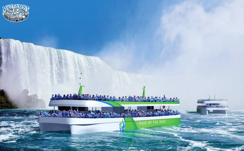 El operador turístico de Niagara Falls, Maid of the Mist, ordenó recientemente dos nuevos buques de pasajeros que navegan con energía eléctrica pura, habilitados por la tecnología de ABB. IMAGEN: ABB