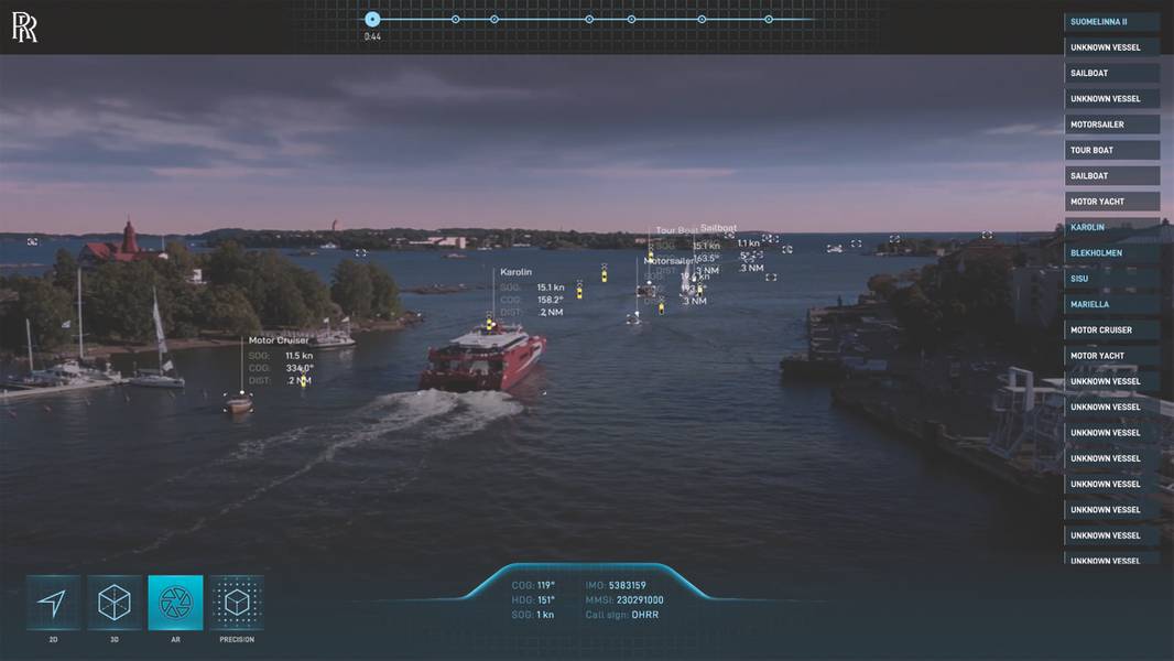 El sistema Intelligent Awareness (IA) de Rolls-Royce utiliza la recopilación de datos para mejorar la seguridad de la navegación y la eficiencia operativa. (Foto cortesía de Rolls-Royce)