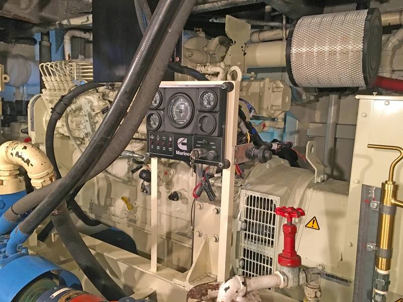 Μια από τις βοηθητικές γεννήτριες Cummins (Φωτογραφία ευγενική προσφορά της Deon Strickland / Cummins)