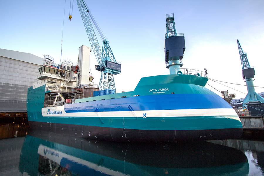 الأخت سفينة أكتا أوريغا قيد الإنشاء حاليا في أولستين فيرفت (الصورة: أولستين المجموعة)