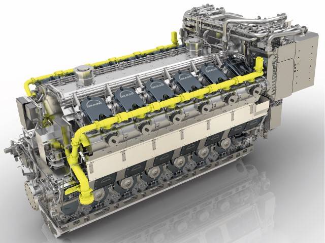 मैन 51/60 डीएफ इंजन (छवि: मानव ऊर्जा समाधान)