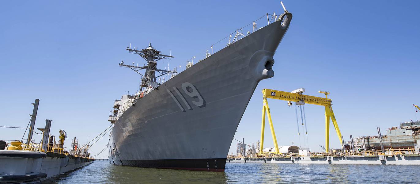 未来的USS Delbert D.Black（DDG 119）（文件照片：Huntington Ingalls Industries）