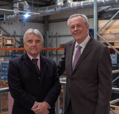 (LR) Brian Phillips de Chelsea y John Ramsden, Sonardyne. (Foto: Sonardyne)