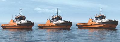 ABS hat Wärtsilä eine grundsätzliche Genehmigung für eine Hybrid-Schlepper-Konstruktion erteilt. Das neue Design bildet die Grundlage für das neue Wärtsilä-Portfolio an Schleppern, die Wärtsilä HYTug Series. (Bild: Wärtsilä)