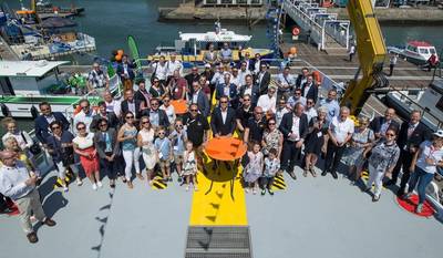 Ceremonia de nombramiento de HST para FCS 2710. Foto: Damen Shipyards Group