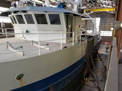 R / V Connecticut se sometió a un reacondicionamiento en la mitad de la vida que incluyó la instalación de una extensión corporal media de 14 pies (Foto: Glosten)