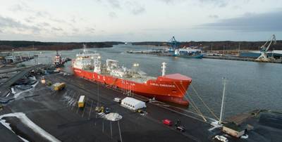 Coral EnergICE是Anthony Veder在过去五年中向Skangas交付的第三艘液化天然气运输船（照片：Skangas）