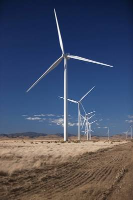 Datei Bild: Eine typische Vestas Windturbinenanlage. Kredit: Vestas