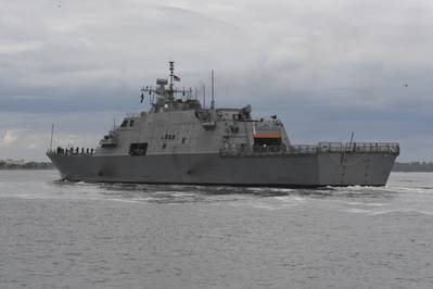 Datei-Foto: Küstenschiff der Freiheit, USS Detroit (LCS 7), gebaut von Fincantieri Marinette Marine (Foto der US-Marine von Michael Lopez)