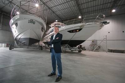 Davide Breviglieri, CEO de Azimut Yachts do Brasil en el astillero Azimut en el estado de Santa Catarina. Imagen: Yates Azimut