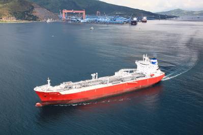 Exmar的新型超大型天然气运输船将采用瓦锡兰技术，使其能够使用液化石油气燃料。 （照片：Exmar）