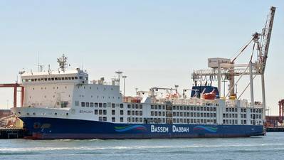 FOTO DE ARCHIVO: El transportador de ganado Bahijah atracado en North Quay, en el puerto interior del puerto de Fremantle, Australia Occidental, en 2018. (Crédito: Bahnfrend / CC BY-SA)