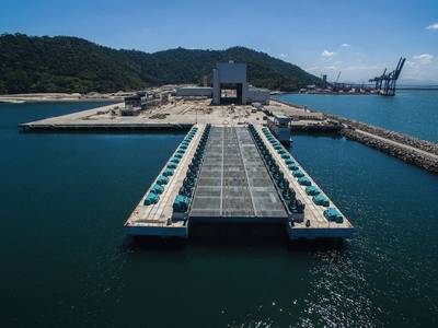 ICN海军造船厂位于最前沿的潜艇电梯。 Image Marinha do Brasil