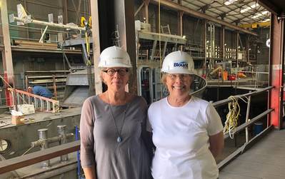 Julie y Marcia Blount, Blount Boats. Foto: Greg Trauthwein