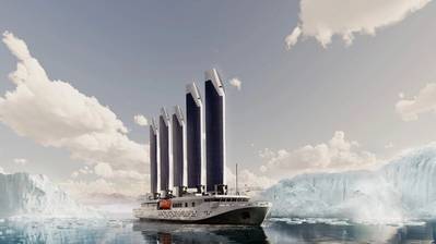 Künstlerische Darstellung der Captain Arctic unter vollen Segeln (Bildnachweis: SELAR)