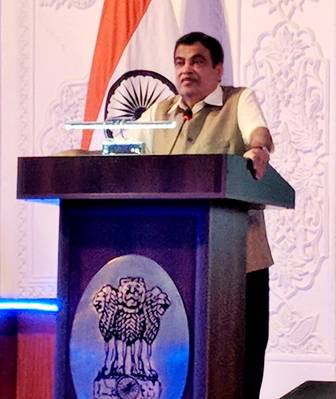 Nitin Gadkari, Ministro de navegación indio. Foto: PIB