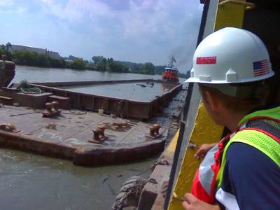 River Raisin Dredging, Monroe, Michigan