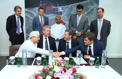 SOHAR firma un acuerdo con Dredging International NV. Foto: Página oficial de Twitter de SOHAR