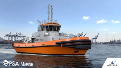 A Wärtsilä projetará e equipará um dos mais novos rebocadores portuários da PSA Marine (Pte) Ltd (“PSA Marine”). (Foto: Wärtsilä)