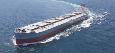 Os navios graneleiros secos são a maioria (195 navios / 25,3 milhões de DWT) da frota da linha "K". Foto: Linha "K"