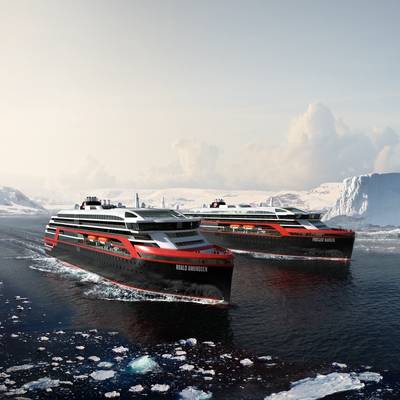 Os navios híbridos de Hurtigruten. (Cortesia das imagens: Hurtigruten)