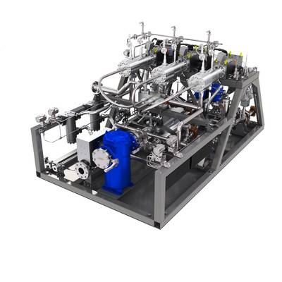 Im neuen Testmotor wird auch die ME-GI Pump Vaporizer Unit von MAN Diesel & Turbo eingesetzt. (Foto: MAN D & T)