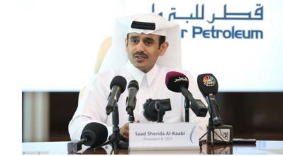 سعد شريدة الكعبي ، وزير الدولة لشؤون الطاقة ، الرئيس والمدير التنفيذي لشركة قطر للبترول. الصورة: QP
