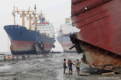 写真：NGOの船舶解体プラットフォーム