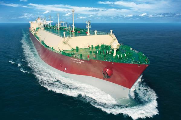 Datei-Bild: Ein typischer LNG-Carrier auf See (CREDIT: QGTC)