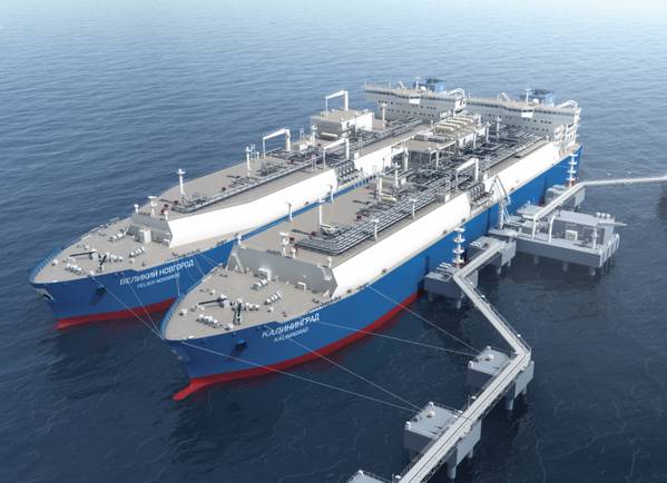 Fonte da Imagem: Kaliningrad FSRU da Gazprom (MARSHAL VASILEVSKIY) (Flex LNG)