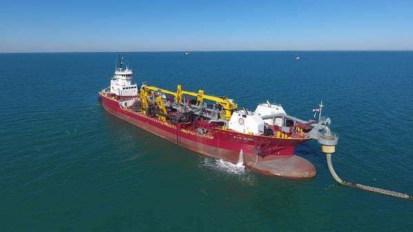 GLDD的Hopper Dredge，埃利斯岛（照片：GlobeNewswire）