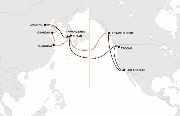 Mapa: Hapag-Lloyd