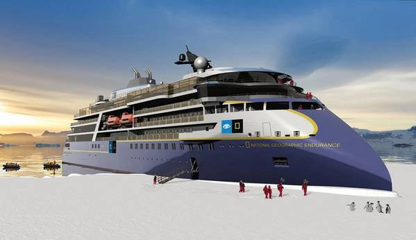 National Geographic Endurance para Lindblad. Fonte: Ulstein Verft AS