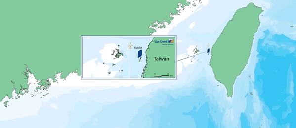 Proyecto eólico marino de Taiwán - Mapa Yunlin de Van Oord