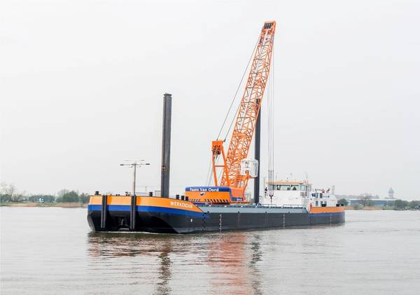 Van Oordは、150周年を記念して、最初のLNG船Werkendam